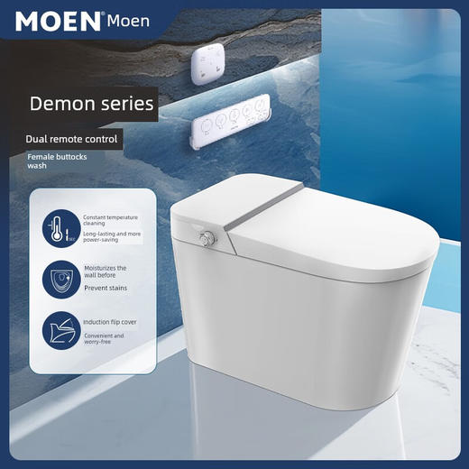 摩恩摩恩智能集成马桶加热虹吸马桶脚踢 (低水压)型号SW1289CL/DL 400mm ' 商品图1