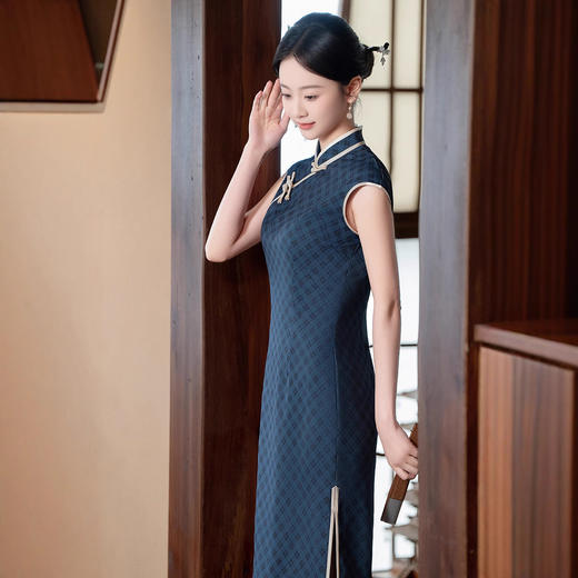 长款时尚显瘦复古高档旗袍SYG2547 商品图2