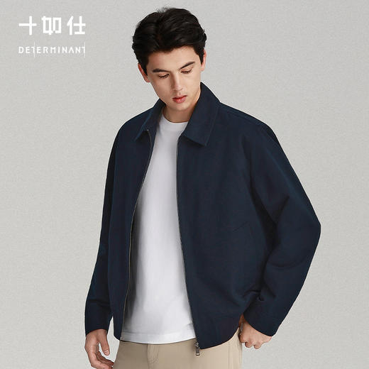 秋冬梭织保暖纺丝棉翻领行政商务夹克-OW06-02 商品图2