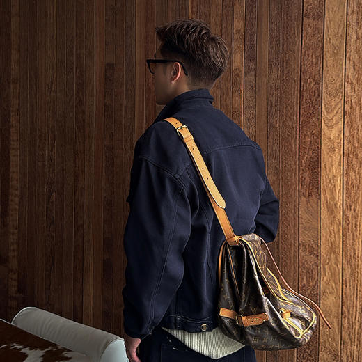 徐太浪复古蓝色纽扣工装夹克男2025新款春秋休闲美式cleanfit外套 商品图1