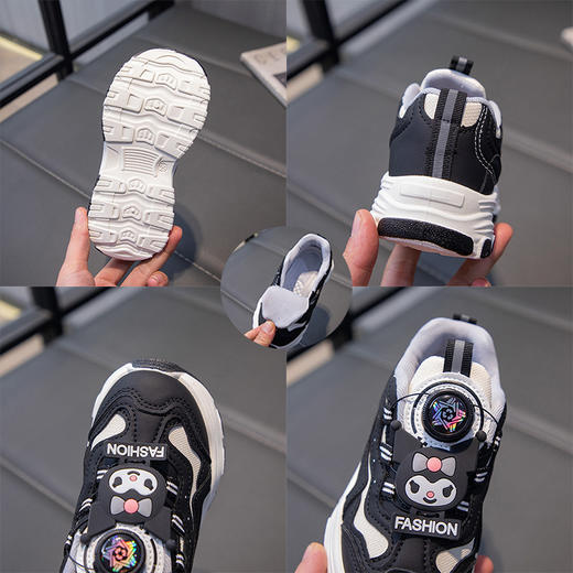 【时尚百搭运动鞋】童鞋女童春秋新款儿童运动鞋旋转扣老爹鞋软底中大童女孩鞋子。ra 商品图1