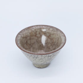 问鼎哥窑慕古款斗笠杯