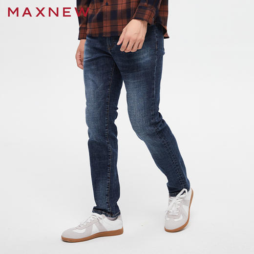 【门店同款】马恩MAXNEW男装牛仔长裤休闲秋季牛仔裤男士直筒百搭 商品图1