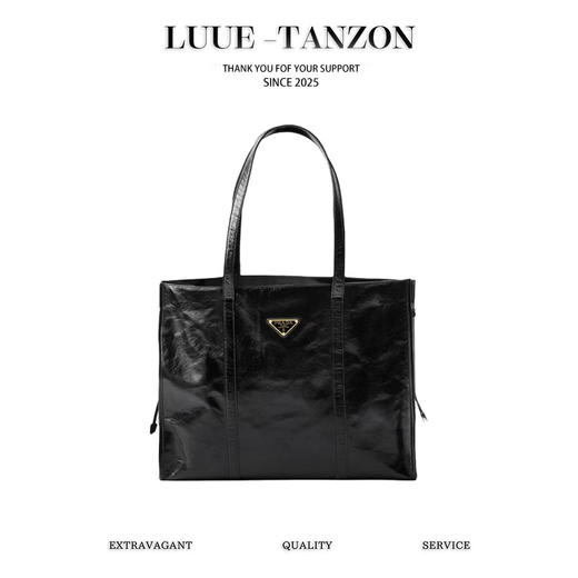 普拉达 新款油蜡皮soft lux托特包～（MM） 商品图0