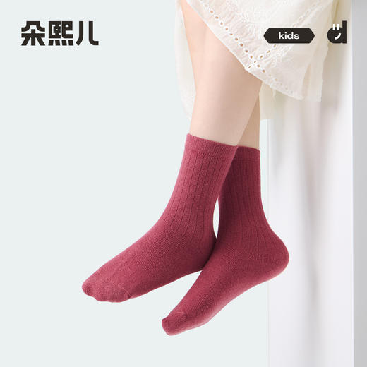 朵熙儿 儿童中筒袜宝宝棉袜春秋男童女童秋冬季学生保暖袜子5双装 商品图3