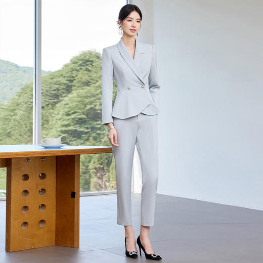 IWY/高级感珠宝店接待西装套装女时尚气质酒店前台工作服职业装25CP816 商品图2