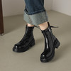 阿么手工女鞋厚底绑带百搭短靴2025新款靴子女款真皮秋季单靴6CM 商品缩略图3