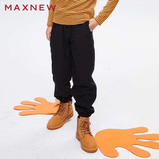 【门店同款】马恩MAXNEW童装秋冬男大童休闲运动裤时尚束脚长裤百 商品图2