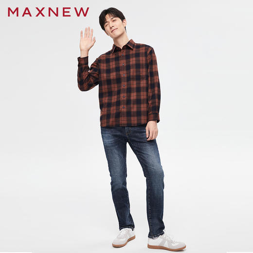 【门店同款】马恩MAXNEW男装牛仔长裤休闲秋季牛仔裤男士直筒百搭 商品图4