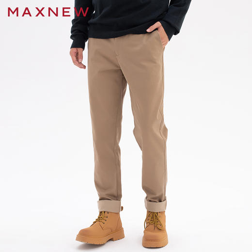 【门店同款】马恩MAXNEW男装秋季梭织长裤直筒百搭宽松休闲裤加厚 商品图3