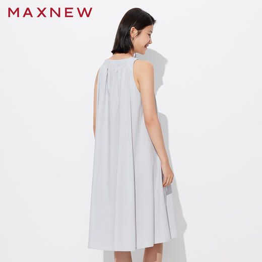 【门店同款】马恩MAXNEW2025夏季新款女装A字无袖连衣裙时尚气质 商品图2