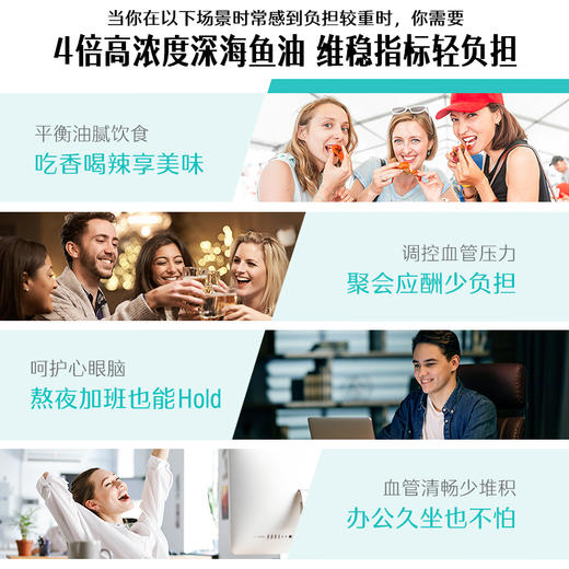 Swisse斯维诗 4倍高浓度深海鱼油胶囊1800mg omega3 DHA+EPA rTG型120粒 商品图4