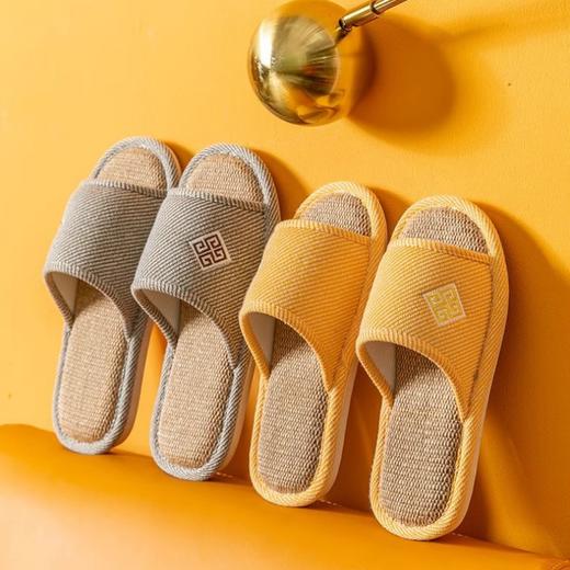 第二件0元，加入购物车下单【日式亚麻男女款拖鞋】吸湿排汗不闷脚 黄麻中底+PVC鞋底 安全防滑 脚感舒适 商品图2