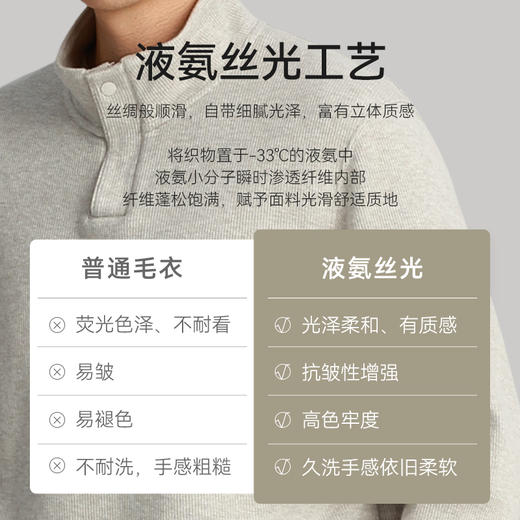 秋冬针织柔软提花保暖立领拉链牦牛绒毛衣-FS08-02 商品图5