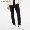 【门店同款】马恩MAXNEW男装年秋季黑色梭织长裤直筒百搭宽松通勤 商品缩略图0