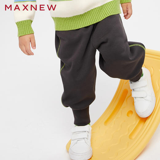 【门店同款】马恩MAXNEW童装秋冬男童针织长裤束脚裤百搭防风时髦 商品图1