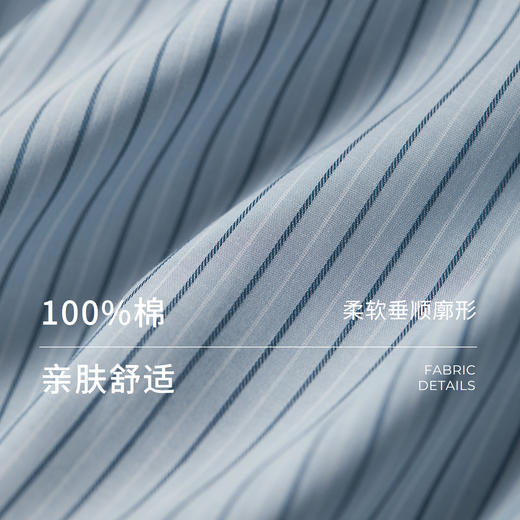 棉仓366604028-全棉色织蓝条纹长袖衬衫女25秋新品小飞机口袋设计叠穿衬衣 商品图1