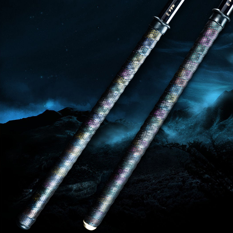 空钩悟道彩虹缠把带防滑吸汗2米鱼竿绑带防水护竿三合一套装组合