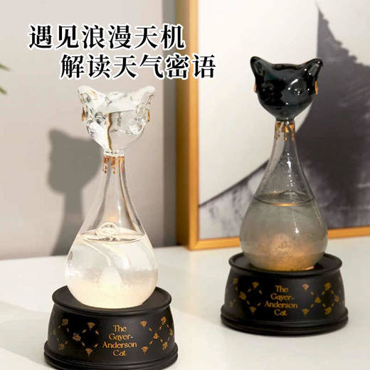 【送礼好物】大英博物馆 - 盖亚安德森猫系列风暴瓶黑色/白色 商品图0