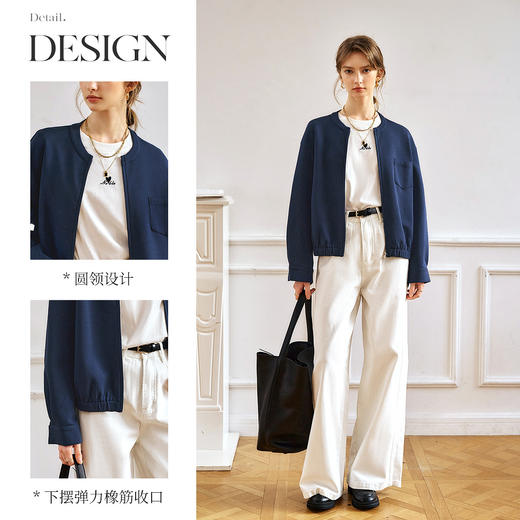 OLrain欧芮儿美式短外套女秋季2025年新款休闲百搭软糯开衫上衣 商品图1