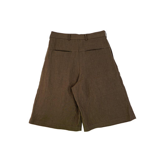 山也 郝 日晒亚麻阔腿中裤 商品图3