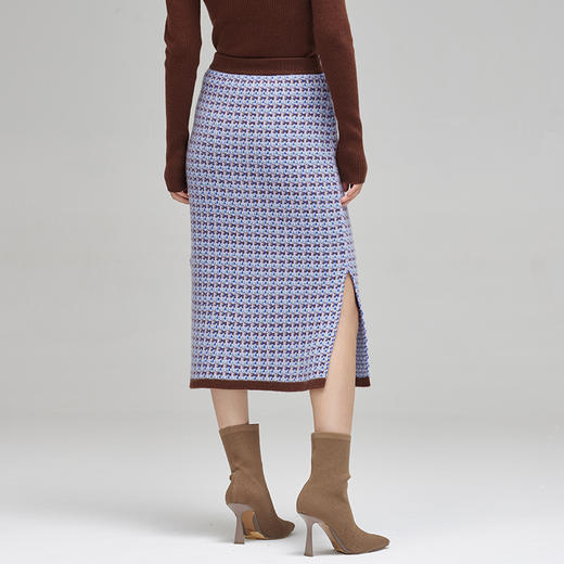 西藏羊绒小香风裙  SJF96W253A 商品图4