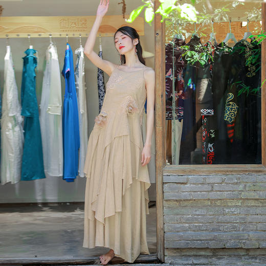 采薇蕾丝钩花吊带裙 | 杨老师同款 | 现货加急发 商品图3