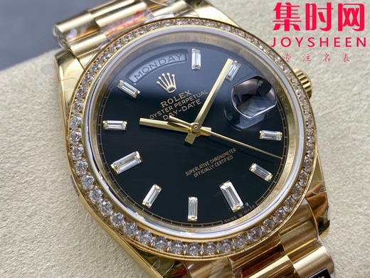 【钻圈款】QF配重版 重量180克+ 劳力士星期日历型系列 日志40mm 黑冰糖DD 商品图1