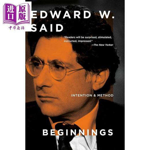 【中商原版】开端 意图与方法 萨义德 Beginnings Intention and Method 英文原版 Edward W Said 商品图0