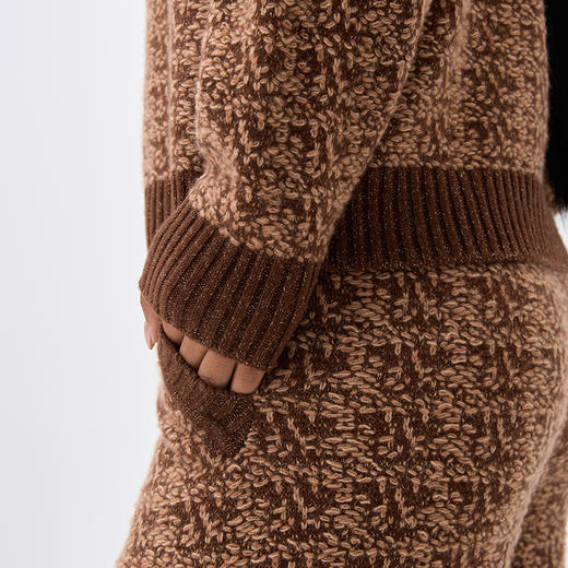 羊绒浮线女宽腿裤  SJF97K282N 商品图7