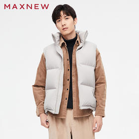 【门店同款】马恩MAXNEW男装羽绒背心马甲新款外套坎肩鸭绒保暖立
