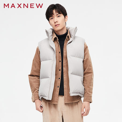 【门店同款】马恩MAXNEW男装羽绒背心马甲新款外套坎肩鸭绒保暖立 商品图0