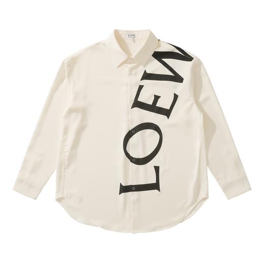 中性款丝质印花长袖衬衫014 商品图0