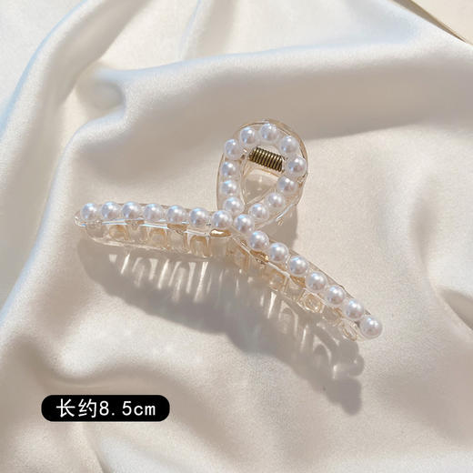 【YW】无忧购【七夕礼物】39元5件高级感精致珍珠发夹边夹大小号抓夹头饰（截单后7天发货) 商品图8