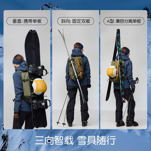 Fjallraven北极狐 25新登山徒步滑雪户外男女22L双肩包23200273 商品图4
