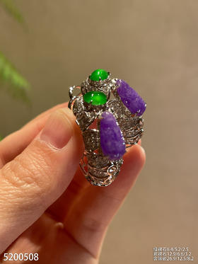 艳紫罗兰福豆耳扣【5200508】具体价格微信咨询