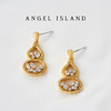 ANGEL ISLAND「鎏金」葫芦锆石肌理耳钉 商品缩略图3