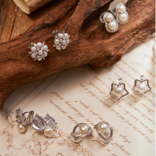 Manreya 五天珍珠耳夹&耳钉套装礼盒系列 商品图5