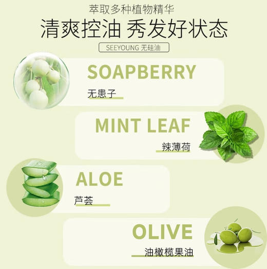 【环亚美妆】滋源-535ml商超滋源无患子保湿滋养洗头水/护发素（4款任选） 商品图2