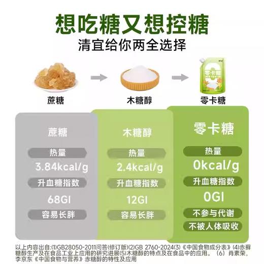 【1件起全国包邮】零卡糖赤藓糖醇（550g*1袋） 商品图3