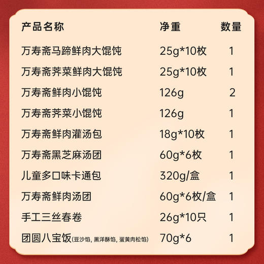 万寿斋238型如意套餐 2778g 商品图4