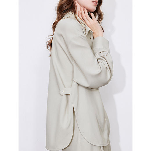 初语收腰衬衫半身裙两件套装女2025年轻工装风通勤套装 商品图3