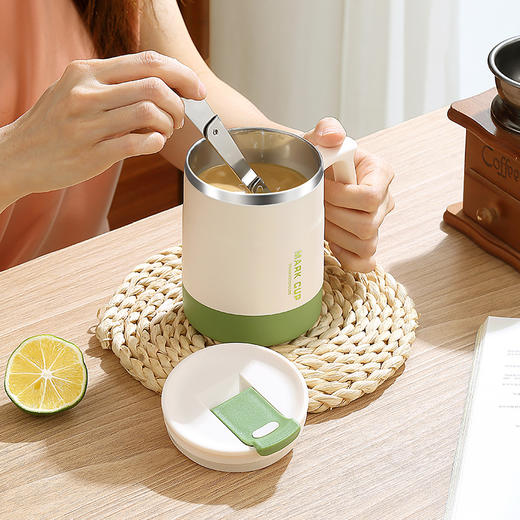 保温杯咖啡杯新款2025不锈钢马克杯办公室女水杯茶杯杯子家用喝水 商品图2