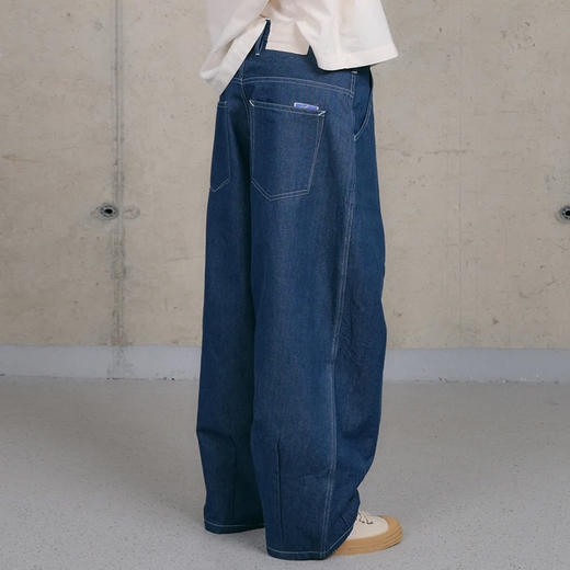 Story mfg LUSH JEANS 男女中性款有机棉锥形牛仔长裤 商品图2