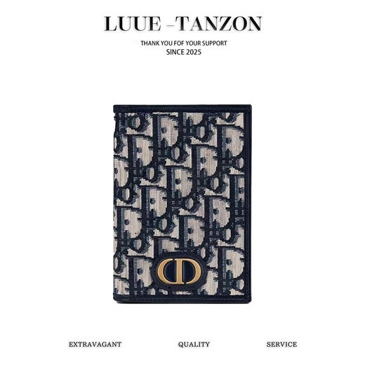 迪奥 30Montaigne护照套经典帆布卡包（LZ) 商品图0