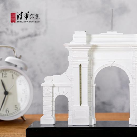 清华大学水晶底座树脂二校门纪念模型 商品图1