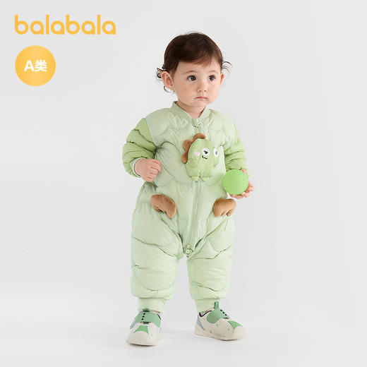 【商场同款】巴拉巴拉童装婴儿连体衣羽绒服冬装宝宝衣服外出萌趣 商品图2