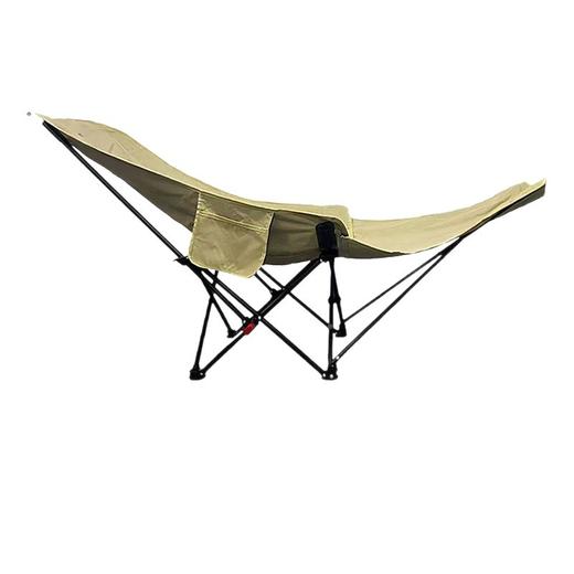 户外露营折叠椅子办公室午休折叠躺椅四档可调节大号月亮椅带腿托 商品图3