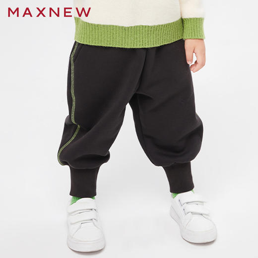【门店同款】马恩MAXNEW童装秋冬男童针织长裤束脚裤百搭防风时髦 商品图3