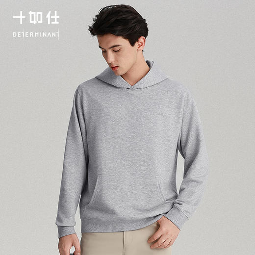 秋冬针织保暖可再生毛圈套头帽衫卫衣-LH04-04 商品图2